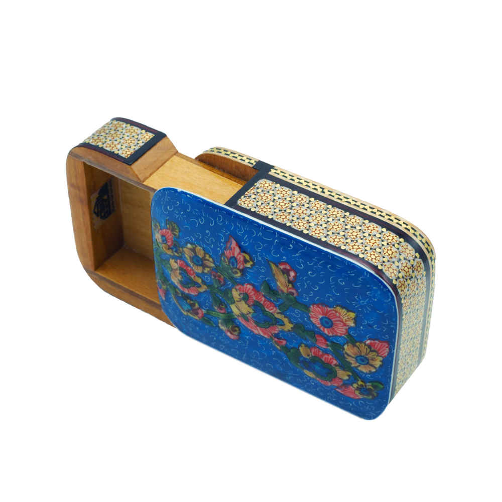 Boîte à bijoux en bois artisanale avec motif d’inspiration perse – Darya