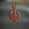 Collier en bois fait main avec style artistique Hook