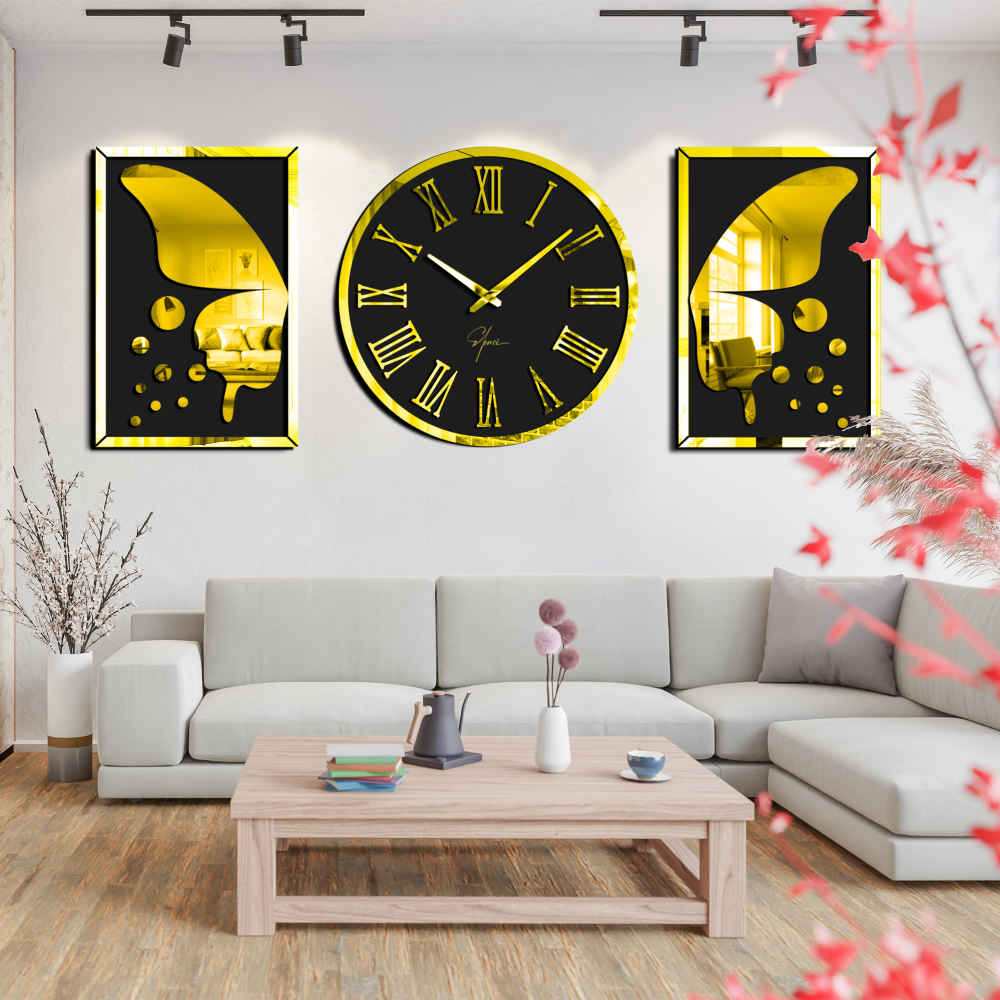 Ensemble moderne d'horloges murales en 3 pièces Sama