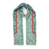Châle Persan Imprimé Double Face pour Femme avec Calligraphie