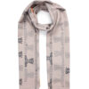 Châle Imprimé pour Femme Double Face Artistique Gris