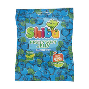 Bonbon gélifié halal – Gummies tendres à la myrtille – Shiba (30-Pack)
