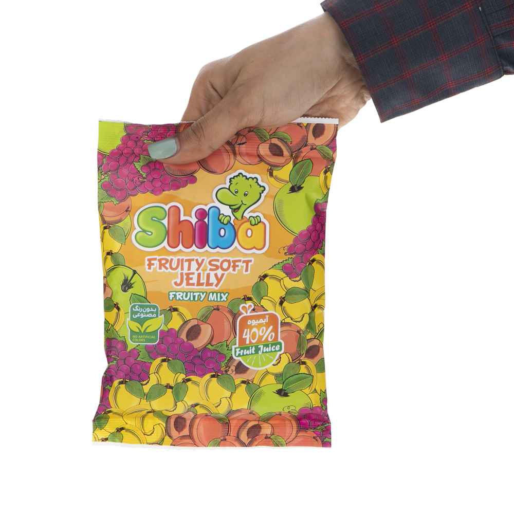 Bonbons gélifiés halal – Bonbons en gelée doux avec saveur de mélange fruité – Shiba (Paquet de 15)