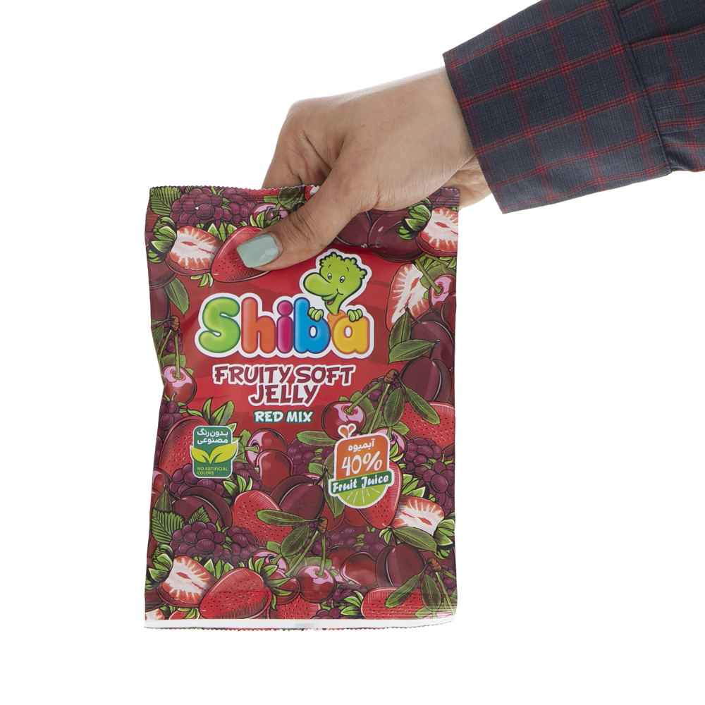 Bonbons gélifiés halal – Bonbons en gelée doux avec saveur de mélange de fruits rouges – Shiba (Paquet de 15)