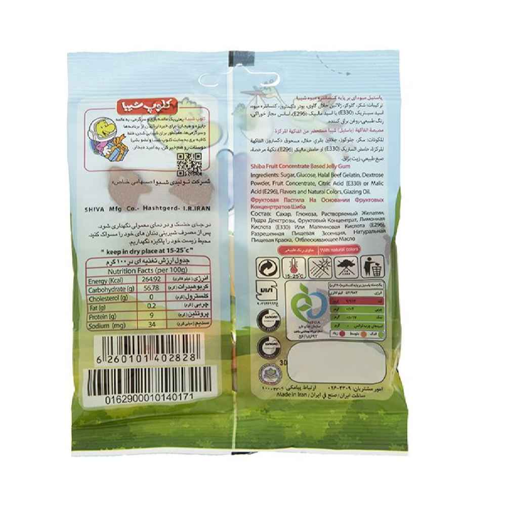 Bonbons gélifiés halal – Bonbons en gelée doux en forme de marais heureux – Shiba (Paquet de 30)