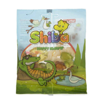 Bonbons gélifiés halal Happy Swamp – Tendres, moelleux et fruités, gelées Shiba, 30 pièces