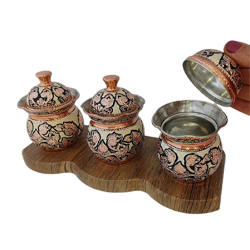 Bocal de stockage en cuivre fait main – Idéal pour l’organisation de cuisine – Silva