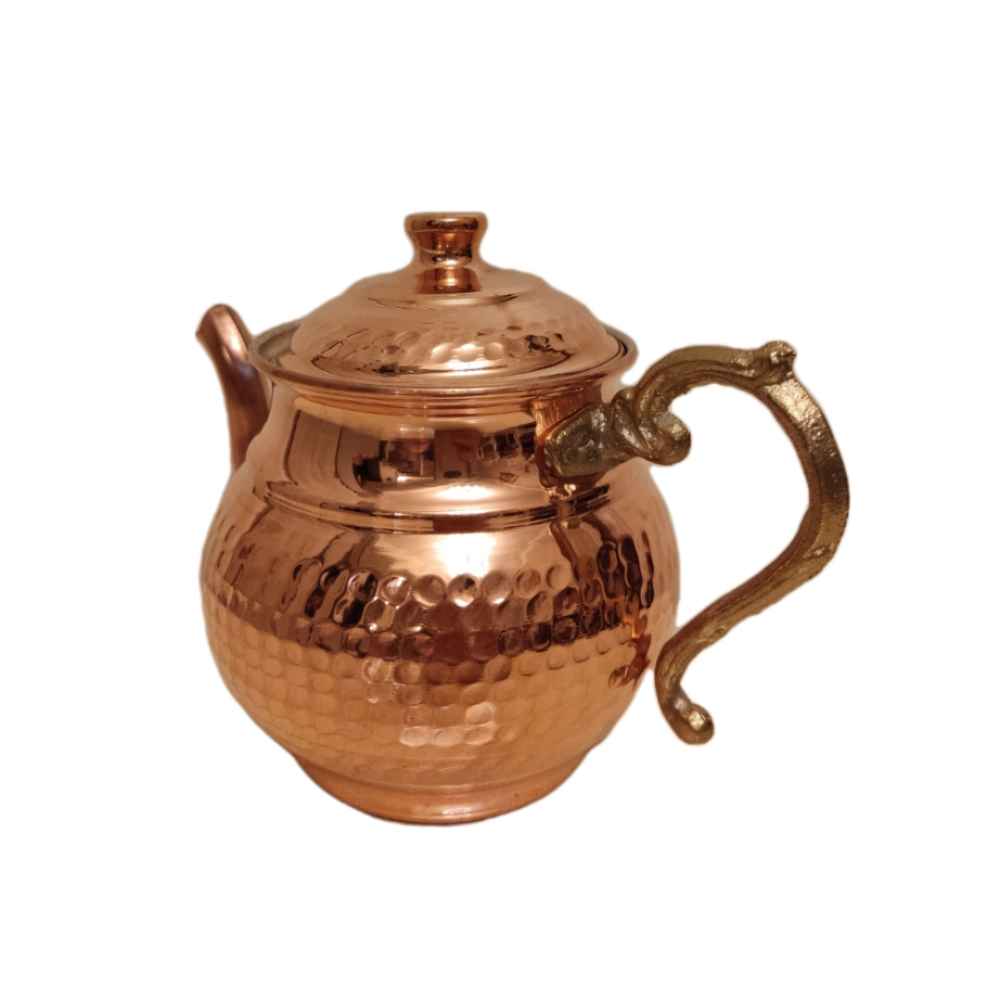 Théière persane en cuivre faite main et martelée Bahram
