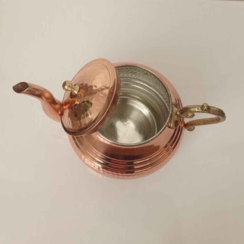 Théière persane en cuivre faite main et martelée Topi