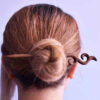 Bâtonnet de cheveux en bois fait main Design Matter Torsadé Grande Taille Alma