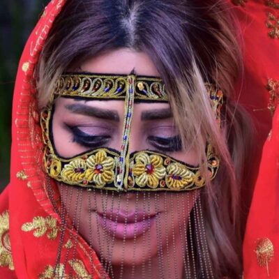 Burqa Omanienne Fait à la Main – Burqa du Golfe Modèle Katayoon Brodé