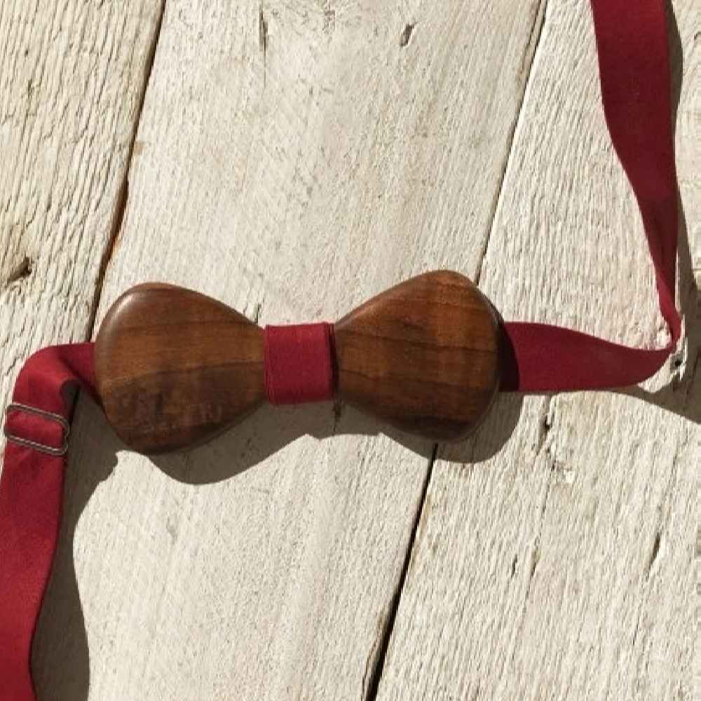 Nœud Papillon en Bois Fait Main – Modèle Élégant Payam