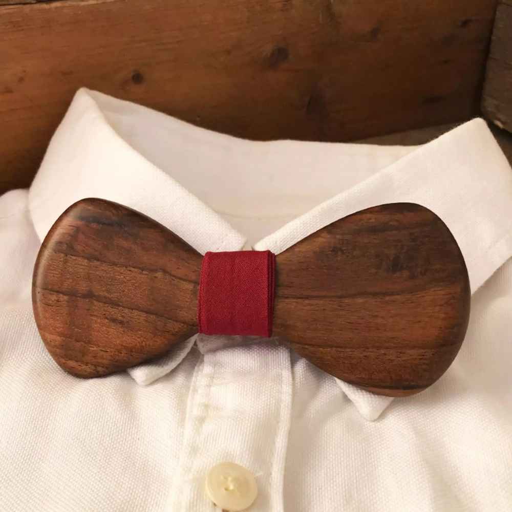Nœud Papillon en Bois Artisan - Élégant Modèle Payam