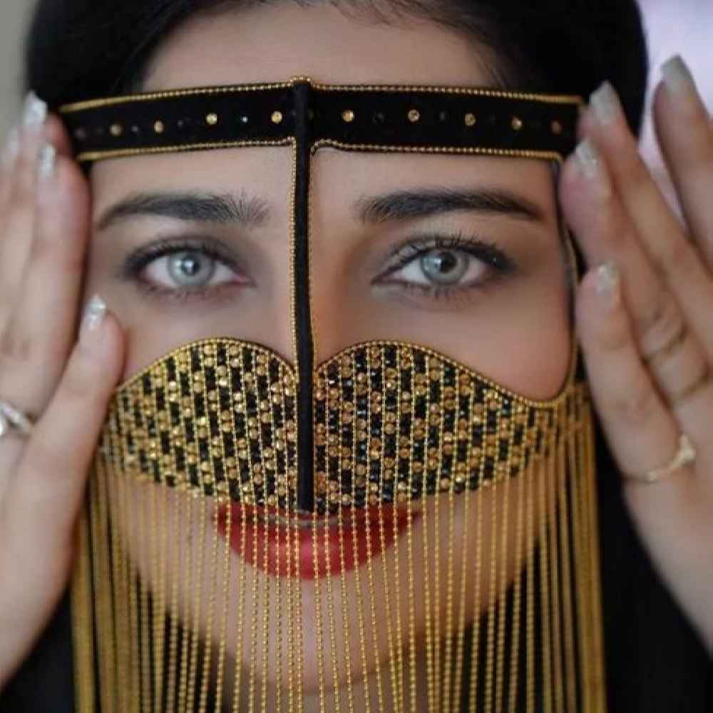 Burqa Omanienne Fait à la Main - Burqa du Golfe Modèle Asl