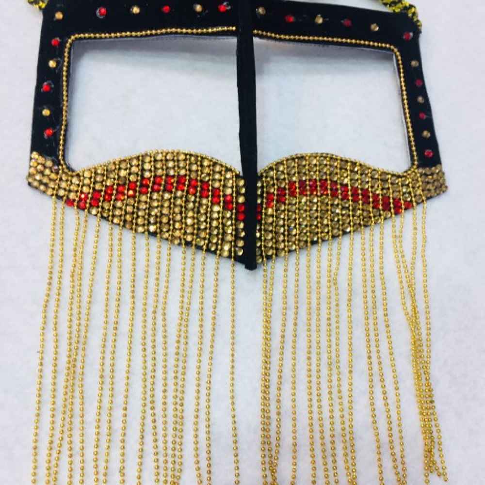 Burqa Omanienne Fait à la Main – Burqa du Golfe Modèle Majlesi en Strass