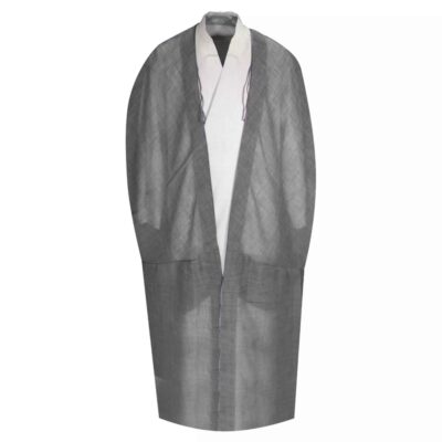 Manteau Bisht d’Été en Mérinos pour Homme – Couleur Grise – Design Arabe Islamique