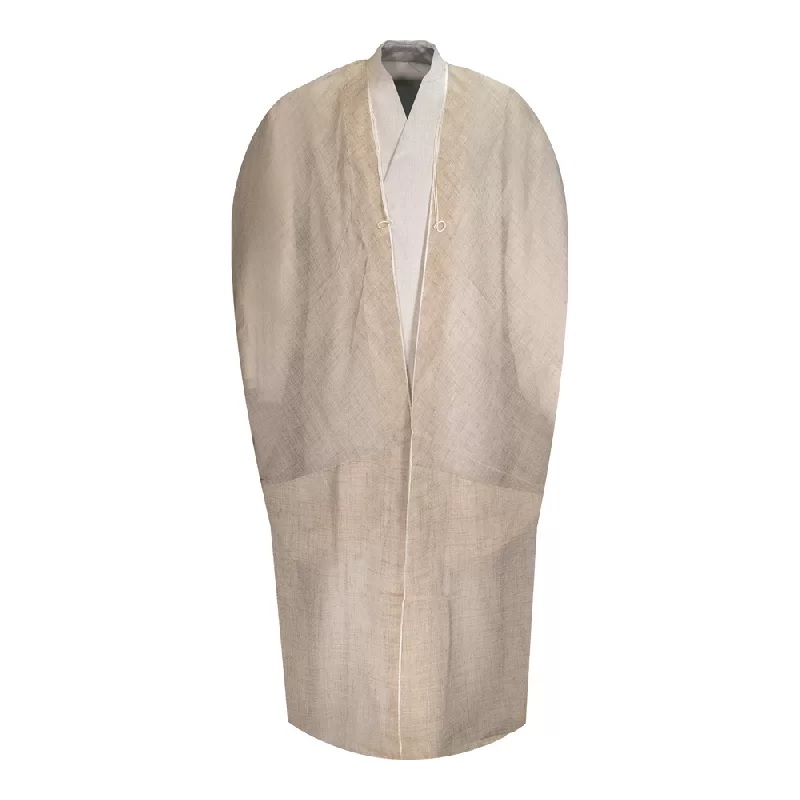 Manteau Bisht d'Été en Mérinos pour Homme - Couleur Ivoire - Style Arabe Islamique