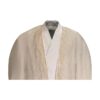 Manteau Bisht d'Été en Mérinos pour Homme - Couleur Ivoire - Style Arabe Islamique