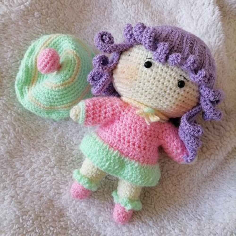 Amigurumi Poupée en Crochet Fait Main – Petite Fille | Jouet en Peluche Doux