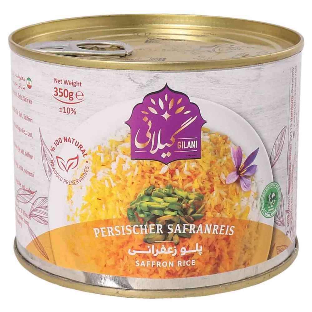 Riz au safran persan, en conserve (paquet de 6)