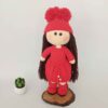 Amigurumi Poupée en Crochet Fait Main – Fille Rouge | Jouet en Peluche Doux