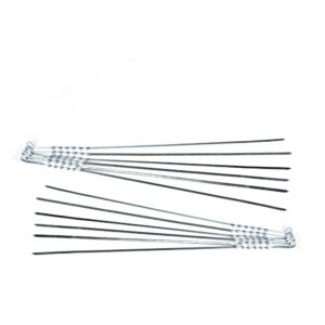 Ensemble de Douze Brochettes Fines et Torsadées en Acier (52 cm) pour Kebab de Foie et Grillades