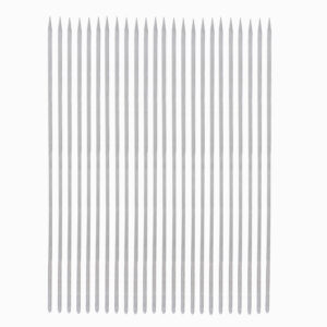 Ensemble de Vingt-Quatre Brochettes en Acier de Qualité Supérieure (65 cm) pour Kebab de Poulet et Grillades