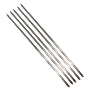 Ensemble de Cinq Brochettes en Acier (63 cm) pour Kebabs Chenjeh et Barg et Grillades