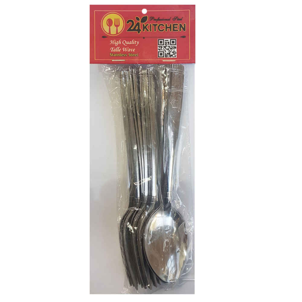 Ensemble de Couverts Cuillères et Fourchettes de 12 Modèle Hakhamanesh