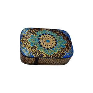 Handcrafted Wooden Jewelry Box with Persian-Inspired Pattern – Kesho