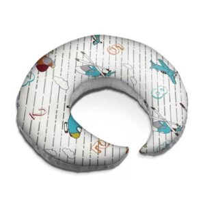 Coussin d’allaitement en velours pour bébé Modèle Hélicoptère (x2)