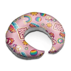 Coussin d’allaitement en velours pour bébé Modèle Arc-en-ciel (x2)