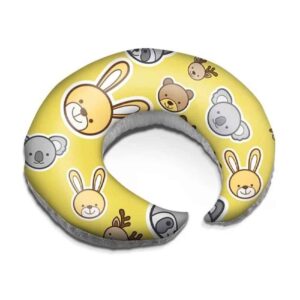 Coussin d’allaitement en velours pour bébé Modèle Animaux (x2)