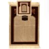 Tapis de Prière Islamique Rembourré en Velours avec Motif Kaaba et Mihrab pour Musulmans
