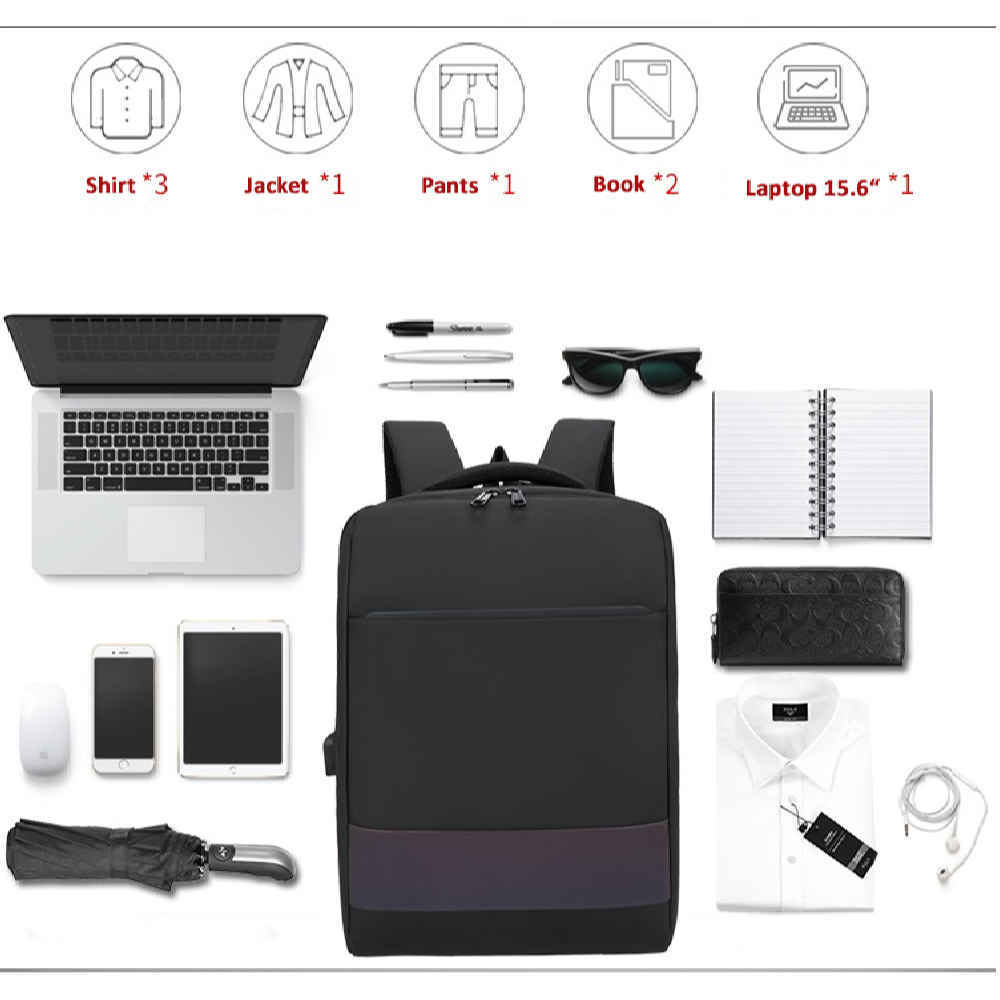 Sac à Dos Étanche pour Ordinateur Portable 15.6 Pouces – Modèle Aria