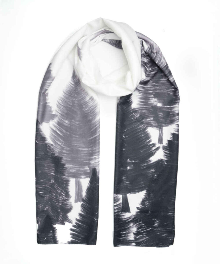 Châle Imprimé pour Femme Artistique & Léger Nafas