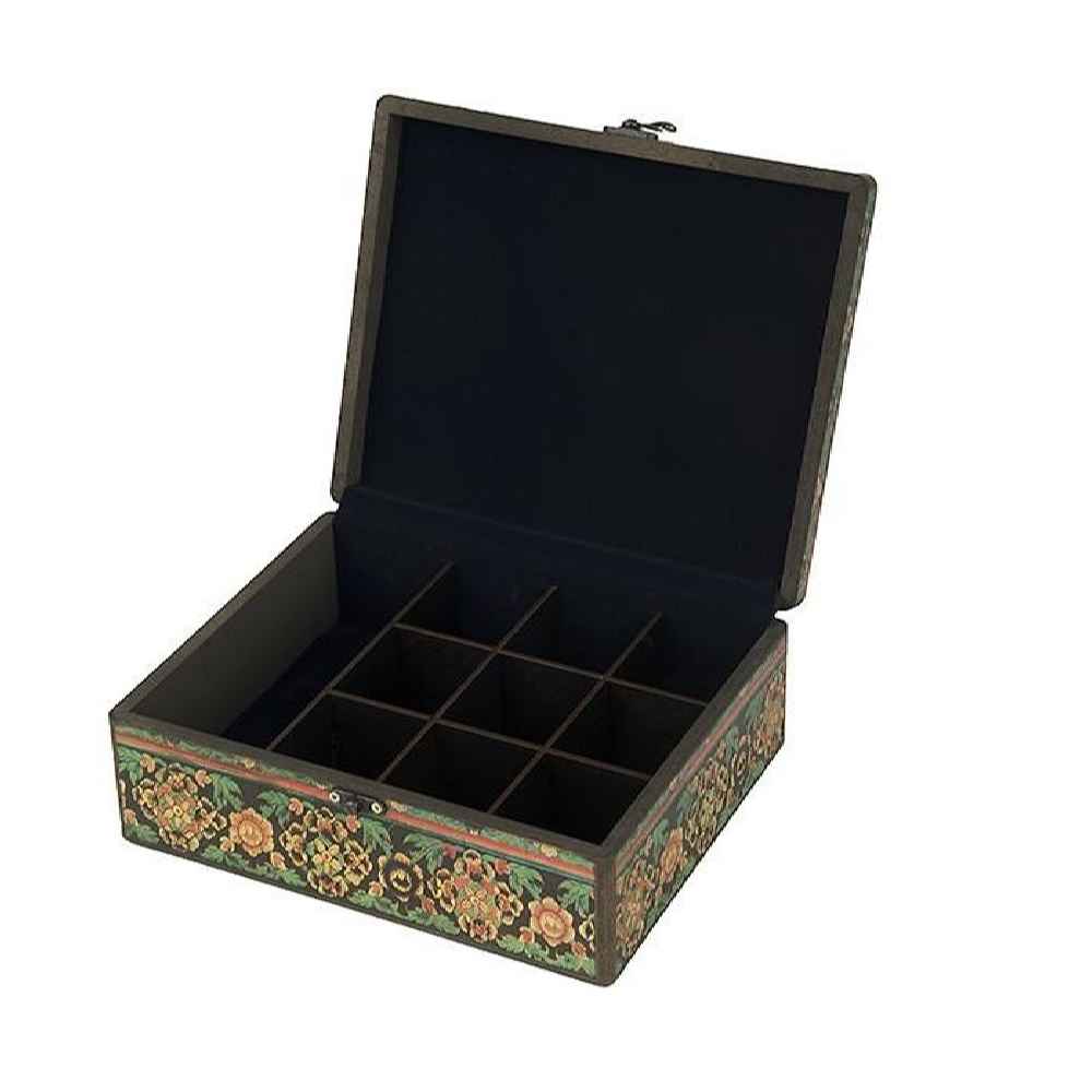 Boîte à bijoux en bois artisanale avec motif d’inspiration perse – Mahi