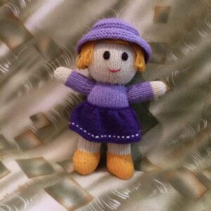 Amigurumi Poupée en Crochet Fait Main – Dame Pourpre | Jouet en Peluche Doux