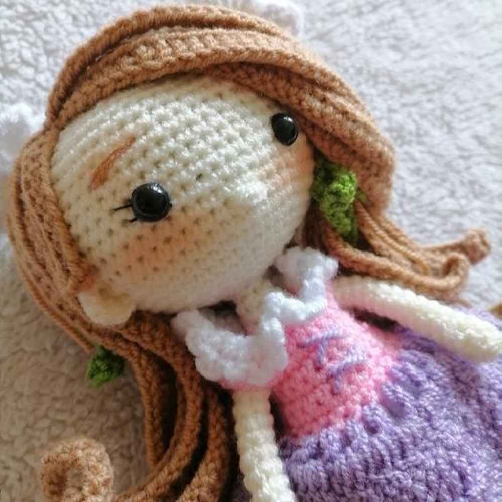 Amigurumi Poupée en Crochet Fait Main – Raiponce | Jouet en Peluche Doux