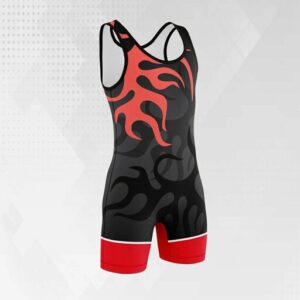 Singlet de Lutte Sans Manches pour Hommes Modèle Fire