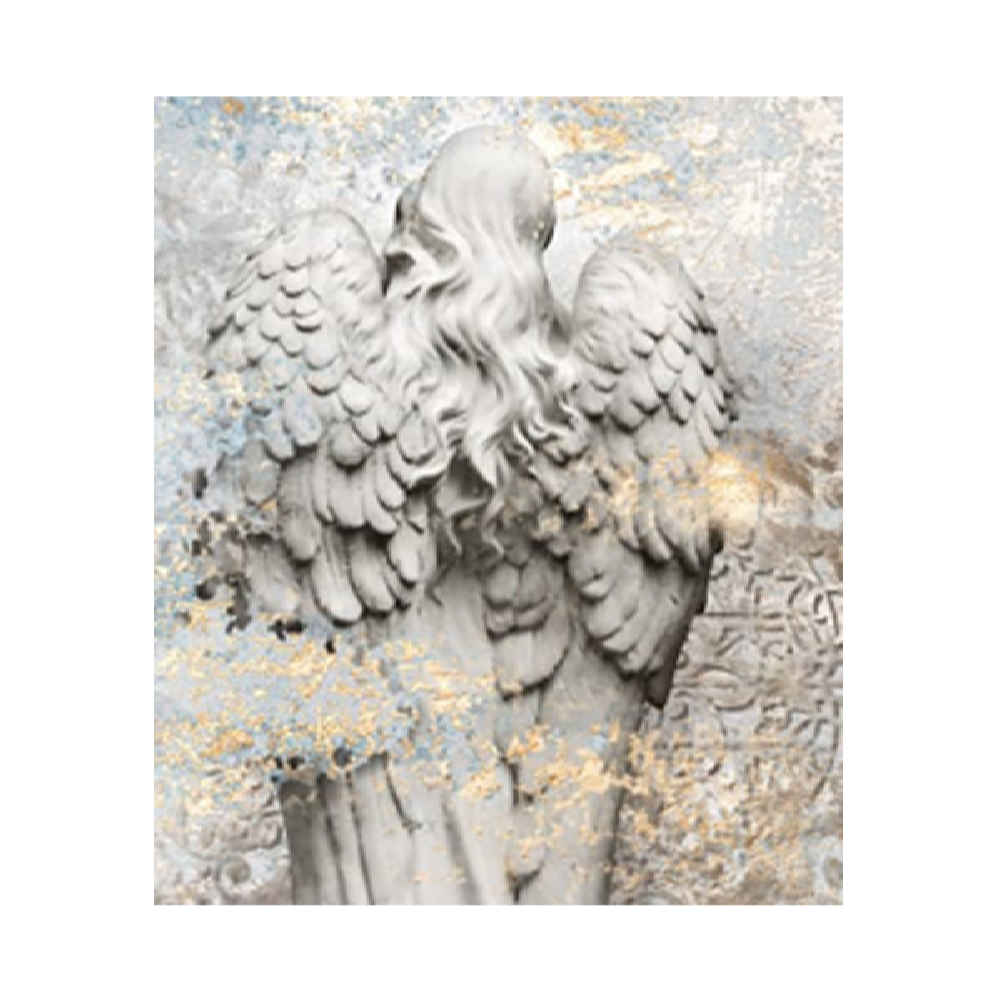 Fresque murale abstraite grise modèle Fereshte pour intérieurs modernes