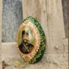 Œuf en céramique Shah Abbasi vert – Décoratif