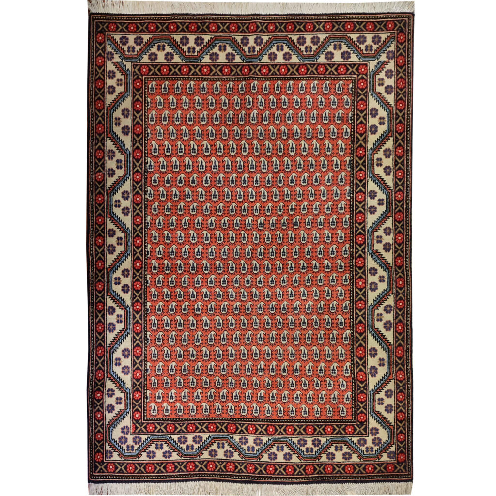 Tapis persan vintage noué à la main modèle Olia