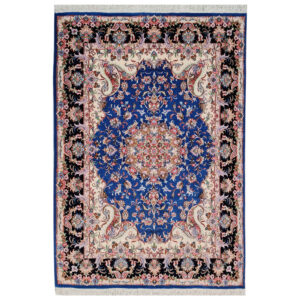 Tapis en laine persan noué à la main avec design Médaillon modèle Yosra