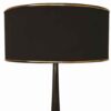 Lampe de table en bois – modèle artisanal noir Riana