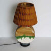Lampe de table fantaisie – maison en céramique faite main