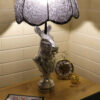 Lampe de table fantaisie – zèbre en céramique fait main