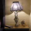 Lampe de table fantaisie – zèbre en céramique fait main
