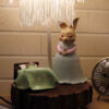 Lampe de table fantaisie – lapin en céramique fait main