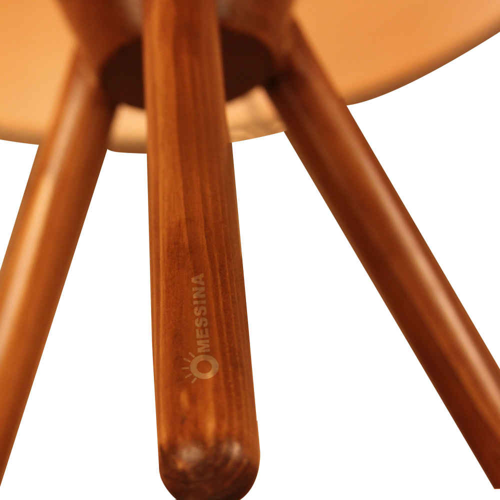 Lampe de table en bois – modèle artisanal crème Masina